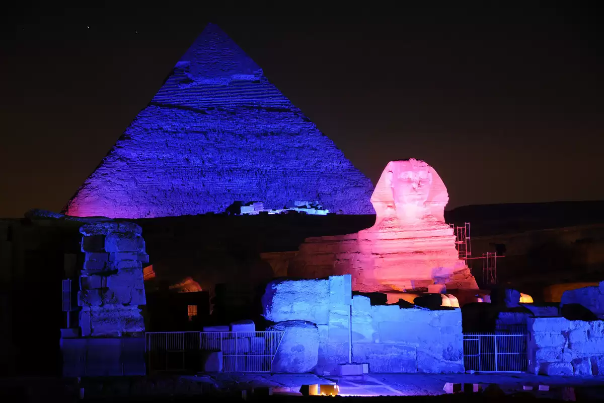 Sound and light show at the pyramids with dinner